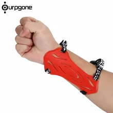 Ourpgone 1 шт. мягкий резиновый эластичный 2 ремень защита на руку для лучника Защитная повязка на руку для охоты лук синий/черный/красный
