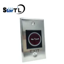 10 шт. длинный тип без сенсорная кнопка для выхода NC/No/COM инфракрасная кнопка на выход переключатель релиза для системы контроля доступа двери Eixt