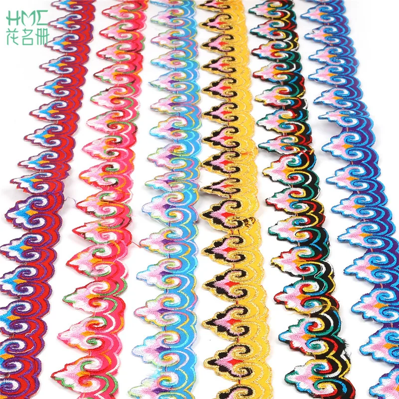 3cm 4m/str Beautiful Lace Ribbon DIY Embroidery Lace Cotton Fabric Lace For Trim Jewelry Clothing Accessories Sewing Craft