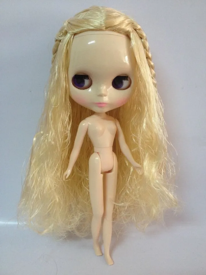 Стоимость светлые длинные волосы Обнаженная Кукла завод кукла подходит для DIY Изменить BJD игрушка для Обувь для девочек