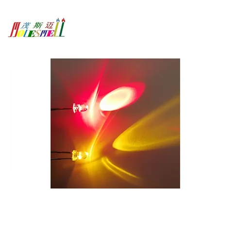 Polar em Mudança Pces y Dupla bi Cor Vermelho Amarelo Led Água Clara Leds 2 Pinos 100 3mm r –