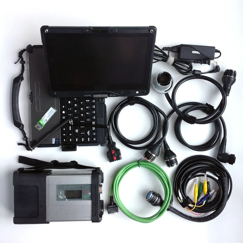 Mb star connect 5 with laptop Getac v110 i5cpu install fast speed harddisk ssdm 2019.05v software for mb c5 scanner | Автомобили и