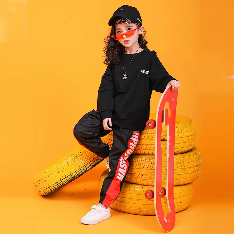 Baby boy Girl summer clothes set 2019 8 10 12 14 16 18years dance costume kids hip hop kids toddler girl fashion clothes outfit (2)