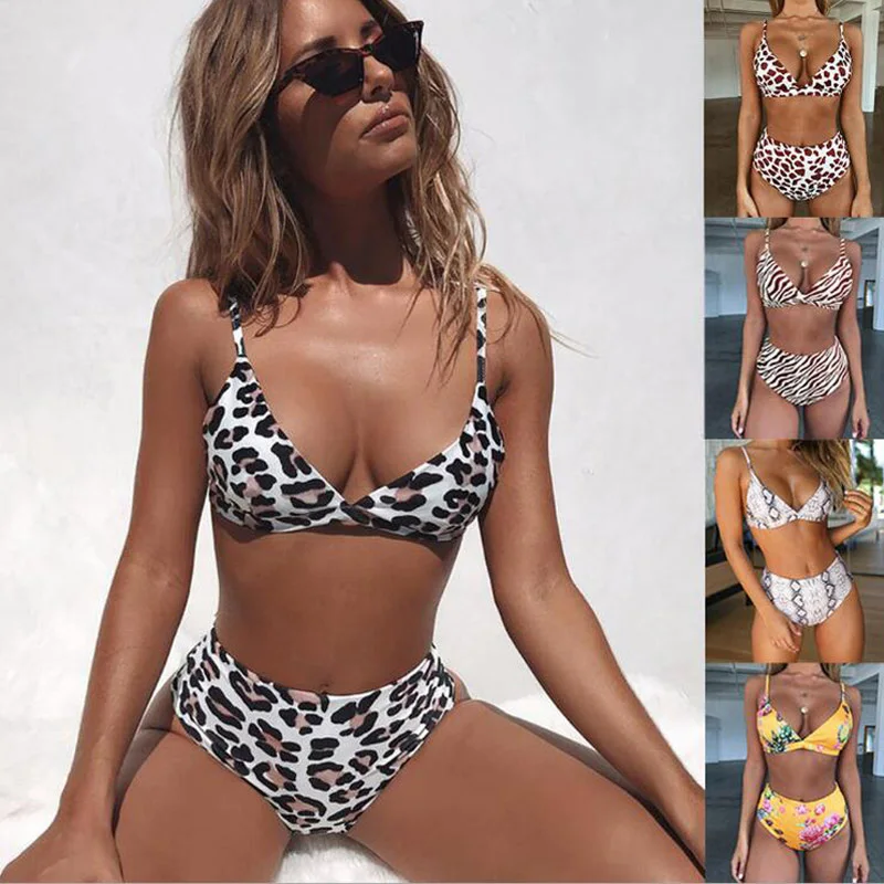 womens leopard bikini