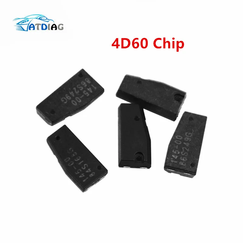 10pcs/lot 4D60 Carbon Auto Car Key Transponder Chip ID60 80Bit for ford,4D blank chip