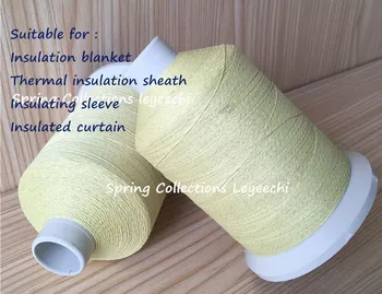 

500g 1000D wrapped stainless steel wire fiber sewing Thread High temperature resistance for Insulation blanket/sleeve
