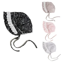 Цветочная шапочка для новорожденных; летняя детская шляпа для фотосъемки; кепки для мальчиков и девочек; винтажная шапочка для малышей 0-24 месяцев