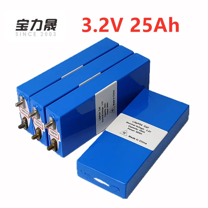 

4PCS 3.2v LiFePO4 battery 26Ah rechargeable li polymer cell for 12V25AH battery pack e-bike UPS Power convertor HID solar light