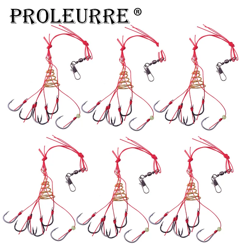 

4Pcs/lot Explosion Fishing Hooks Pack Tackles with Barb High carbon steel Red Fishing Accessories szie 9 10 11 12#