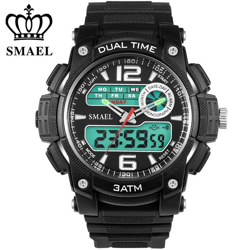 

SMAEL Brand Watch Men Sport LED Digital Clock Male Wristwath Mens watch top brand luxury Relogios Masculino Montre Homme 1326
