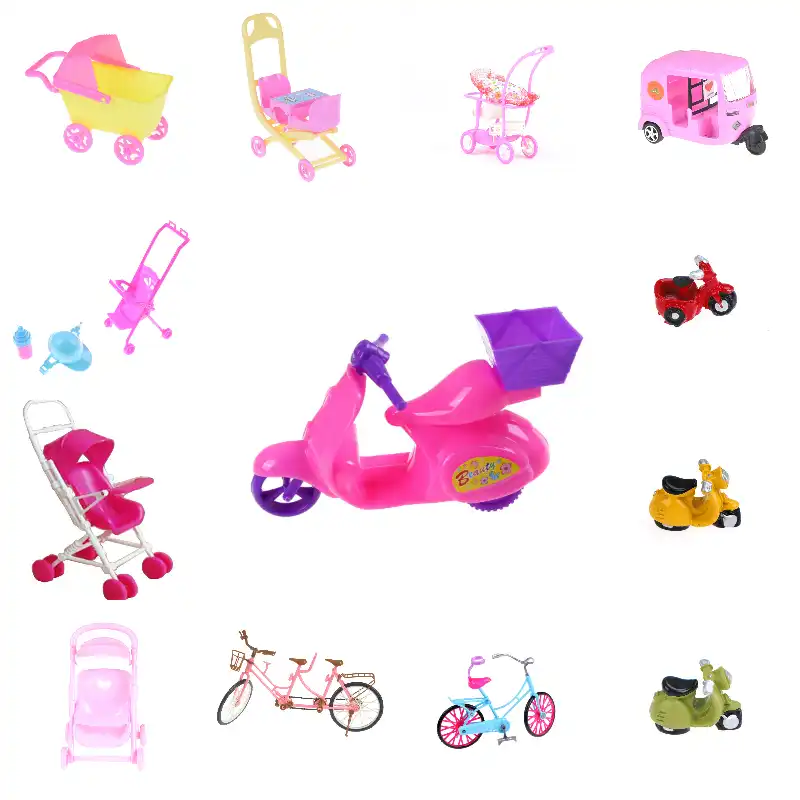 coche con muñeca para niñas