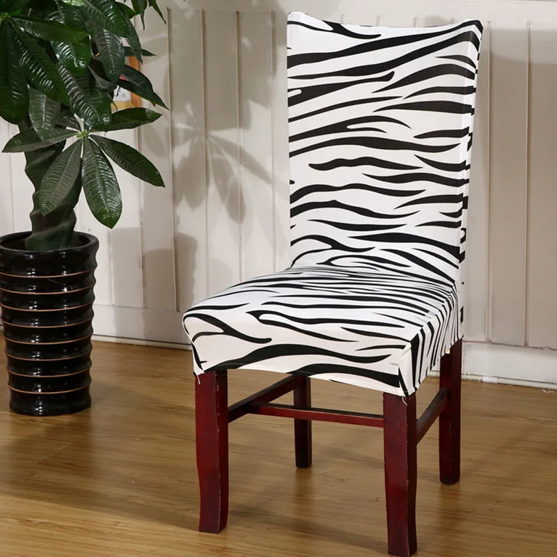 Минималистичные универсальные чехлы для стульев с цветочным рисунком из спандекса, Эластичный современный чехол для обеденного стула со спинкой, растягивающийся съемный чехол для сиденья - Цвет: 3