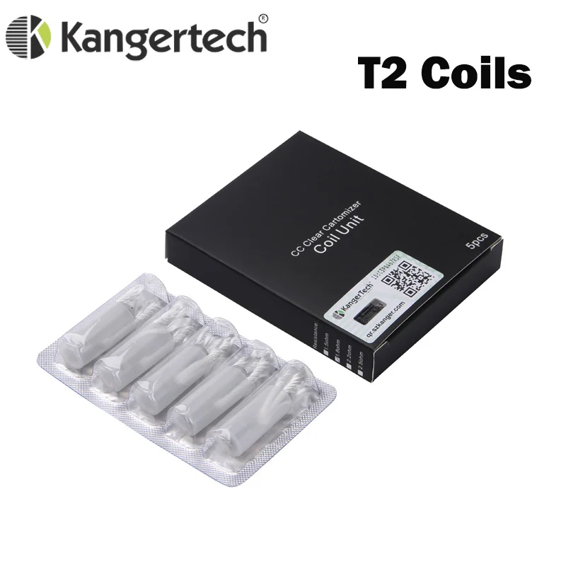 Акция! 50 шт./лот оригинальные Kanger T2 катушки с длинным фитилем нагревательные