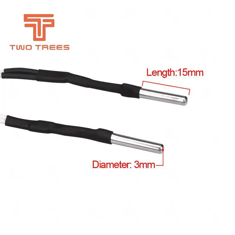1M/2M HT-NTC100K Thermistor Temperature Sensor For High Temperature Filament 350 Degrees Hotend Kit B3950 For 3D Printer Parts