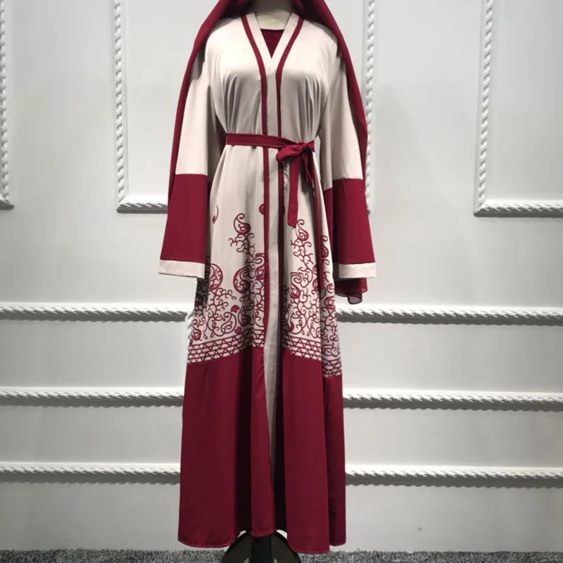 Abaya Дубай Турция мусульманский хиджаб платье 2020 модное открытое кимоно с