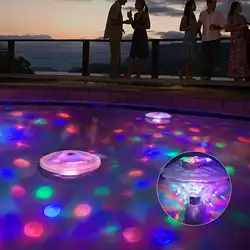 Водонепроницаемый RGB светодиодный плавающий свет подводный светильник для бассейна открытый сад пруд с изображением пейзажа с фонтаном 7