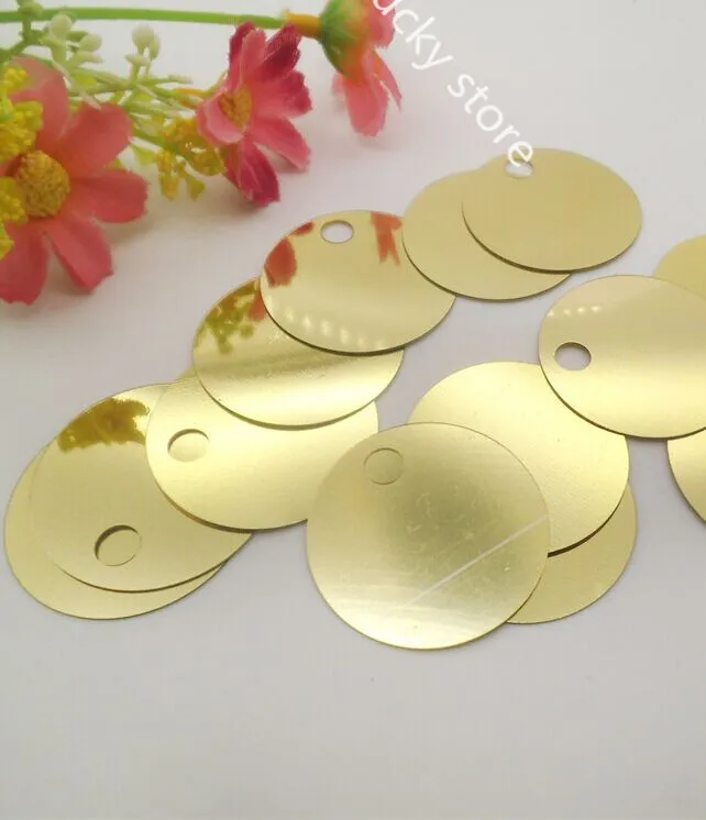 

Sewing accessories edge of the 20mm large hole round hand stitched sequins beads Wedding Dress Costume Dance