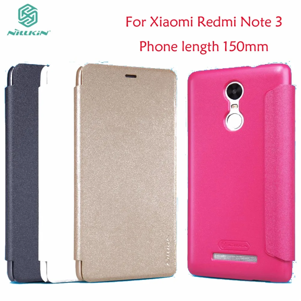 

Xiaomi Redmi Note 3 Flip Case Cover Nillkin Sparkle Flip Case For Xiaomi Redmi Note 3 Pro Prime Leather Case Phone length 150mm