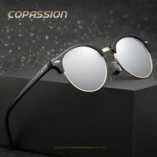 2017 Rodada Polarizada óculos de sol dos homens óculos de sol das mulheres designer de marca de Luxo homens gafas de sol oculos de sol feminino Masculino
