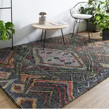 Индийский шерстяной ковер, скандинавский геометрический ковер для гостиной, домашний декор, ковер, Прямоугольная подушка для дивана, стол, ковер для учебы, коврик, кровать, рядом с ковриком