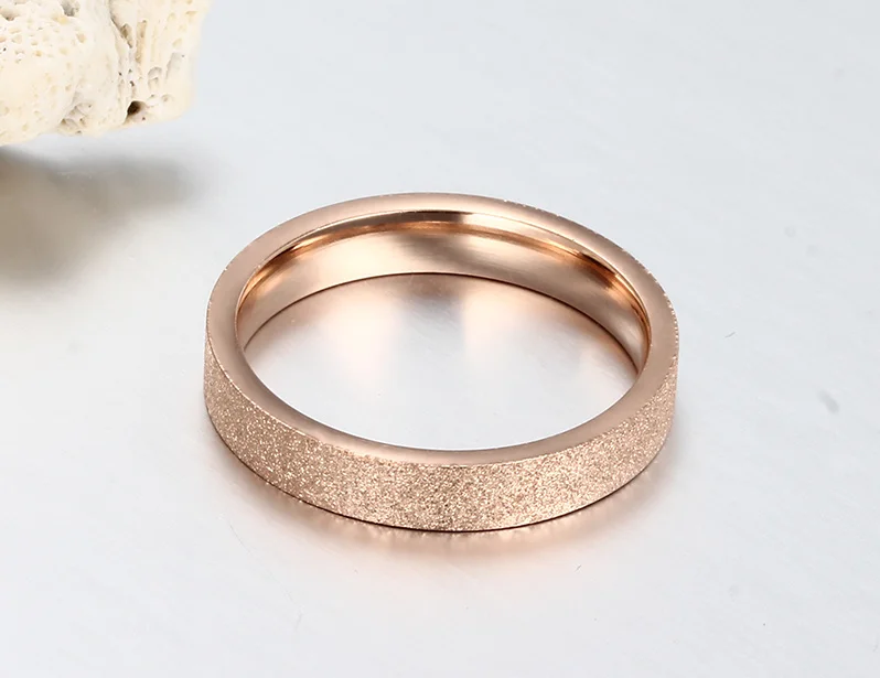 Модные кольца для женщин розовое золото цвет обручальное кольцо женская нержавеющая сталь Anel Yuzuk Mujer Joyeria Элегантный Femme драгоценность