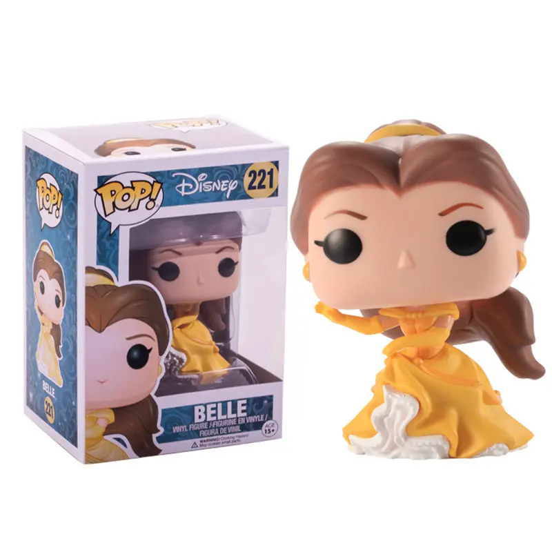 Funko поп disney Красавица и Чудовище Принцесса Кукла Белль винил фигурку Коллекционная модель игрушки для детей подарок на день рождения