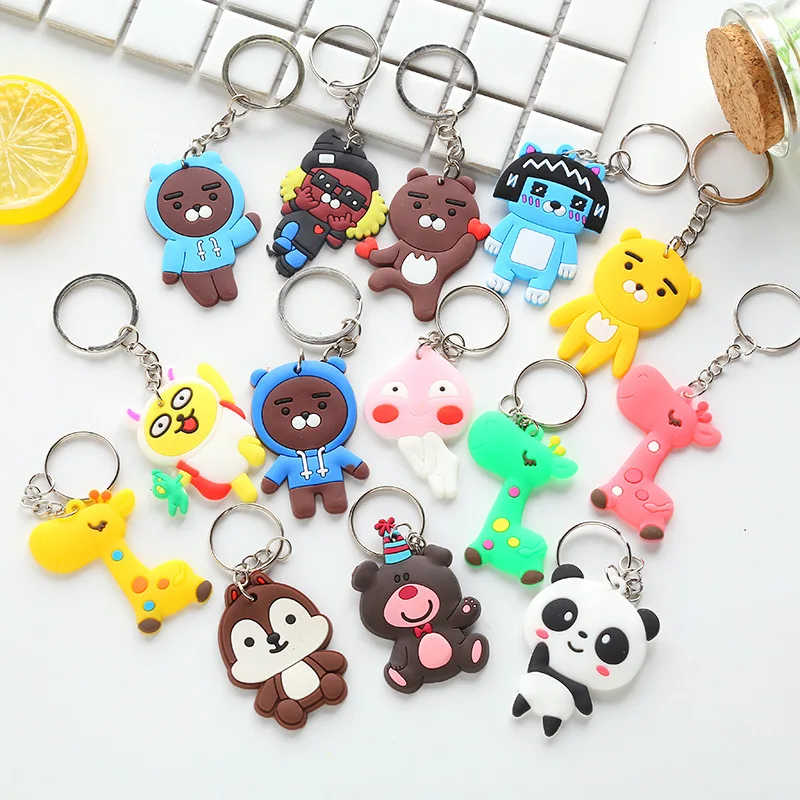 

5Pcs Key Ring Gift Drive Keychain for Women Girls Bag Figure Charms Parts Key Wallets