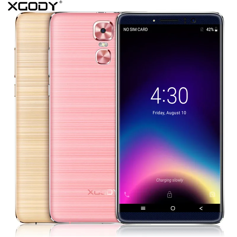Xgody смартфон 6 0 дюймов четырехъядерный процессор 1 ГБ ОЗУ 8 Гб ПЗУ Android 5 две sim карты