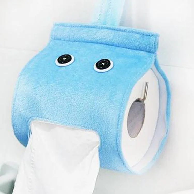 Zeegle Cute Home Tissue Box Plush Cloth Paper Holder Hanging Toile Tissue Case Travel Paper