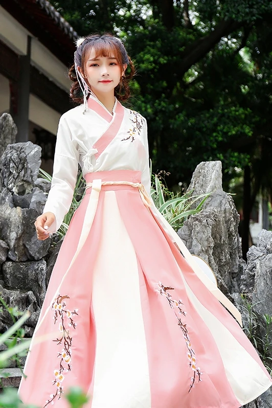 Details about   Chinese Traditional Ancient  Dance Dress Tang/Han Fairy Costume for cosplay 