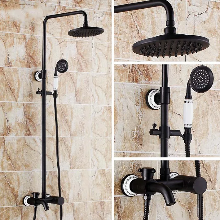 Home Improvement Oil Rubbed Bronze Shower Heads Bathroom Hand Held 