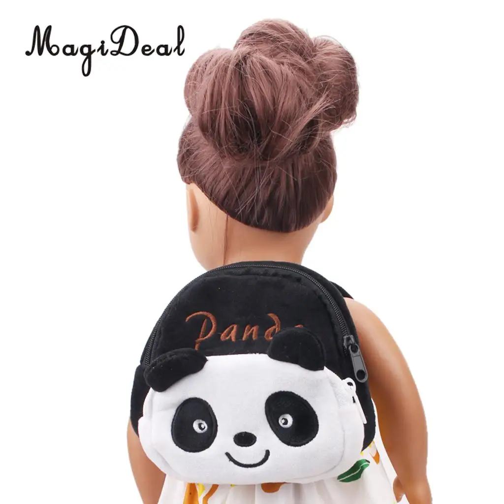 Cute Funny Cartoon Straps Backpack School Bag for 18 Inch   American Doll Accessory 15cm 5Kinds