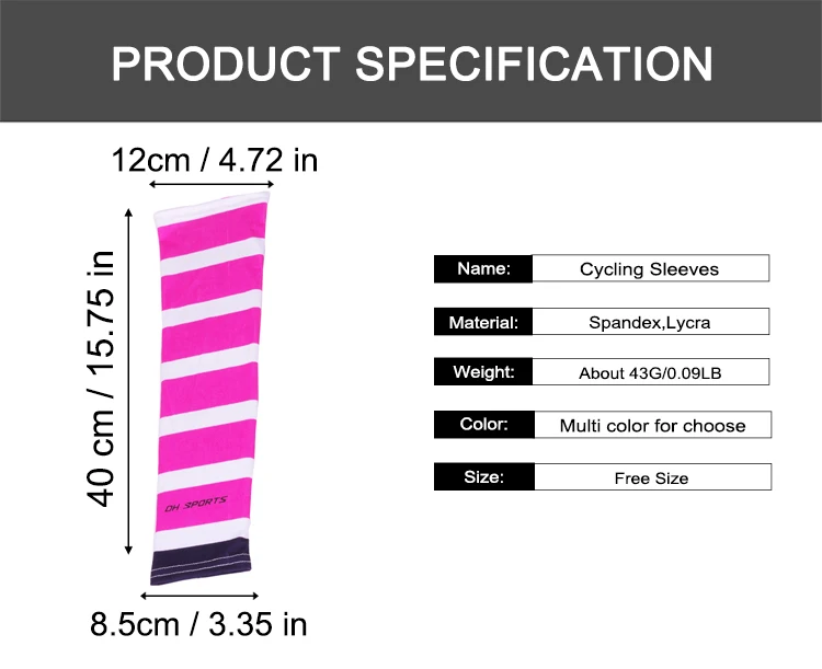 1 Pair Breathable UV Protection Cycling Running Arm Sleeves Cuff Cover Driving Riding Protective Bike Sport Arm Warmers Sleeves