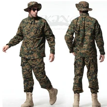 Мужская Высококачественная тактическая Униформа для страйкбола, Цифровой Камуфляжный костюм, комплект одежды для боевой охоты, тренировочная форма