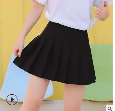 Женские юбки Kawaii Ulzzang летняя новая Студенческая плиссированная юбка для колледжа