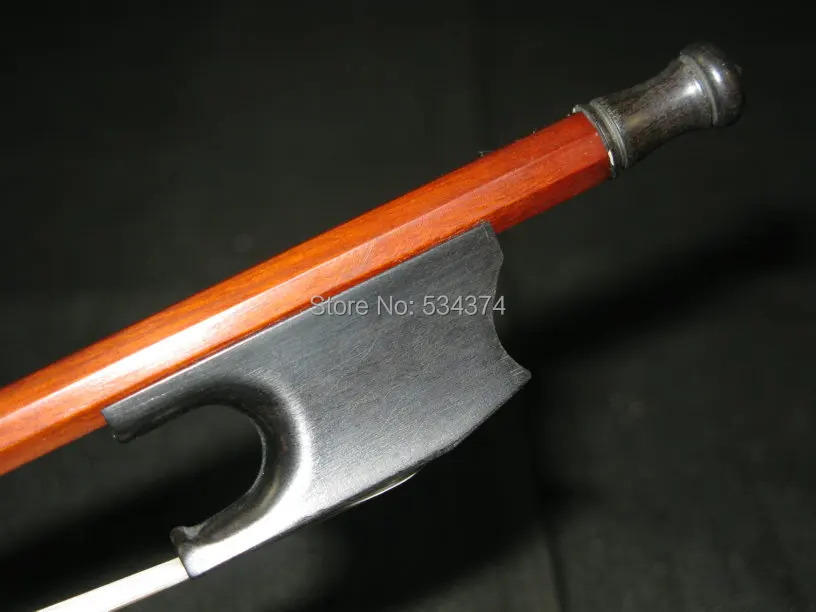 

SURVEAL New Design Pernambuco Violin Bow Baroque Style , Natural Siberia White Horse Tail,Ebony Wood Parts,Arco Violino Size 4/4