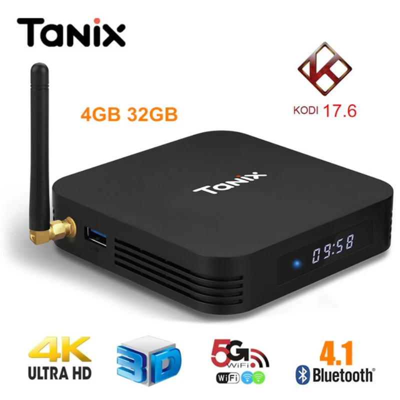 

Tanix TX28 TV Box Andriod 7.1 Bluetooth 4.1 RK3328 4GB RAM 32GB ROM 2.4G/5G WiFi Set Top Box 100Mbps USB3.0 Smart Box pk TX9 Pro