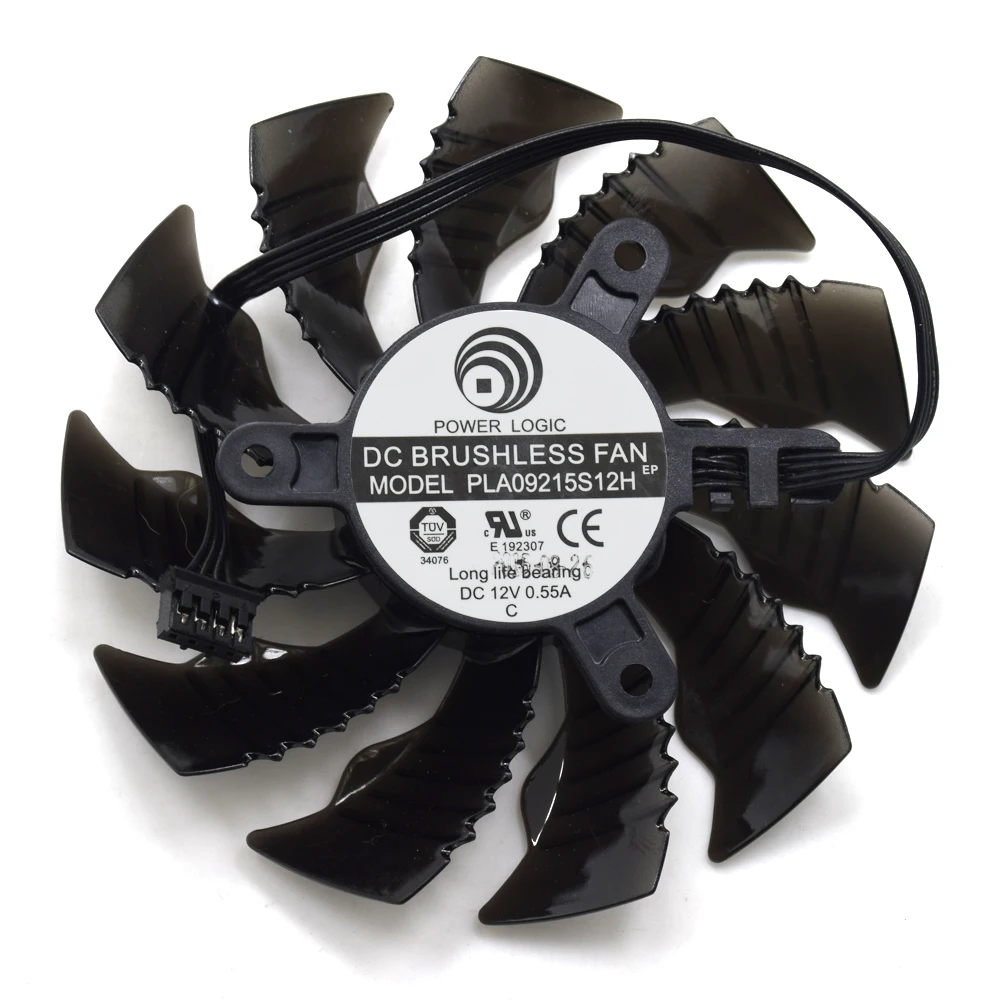

New 85MM Power Logic PLA09215S12H DC 12V 0.55A 3Pin 4Pin Fan For Gigabyte N970 N980 GTX 960 970 Graphics Video Card Cooler Fans