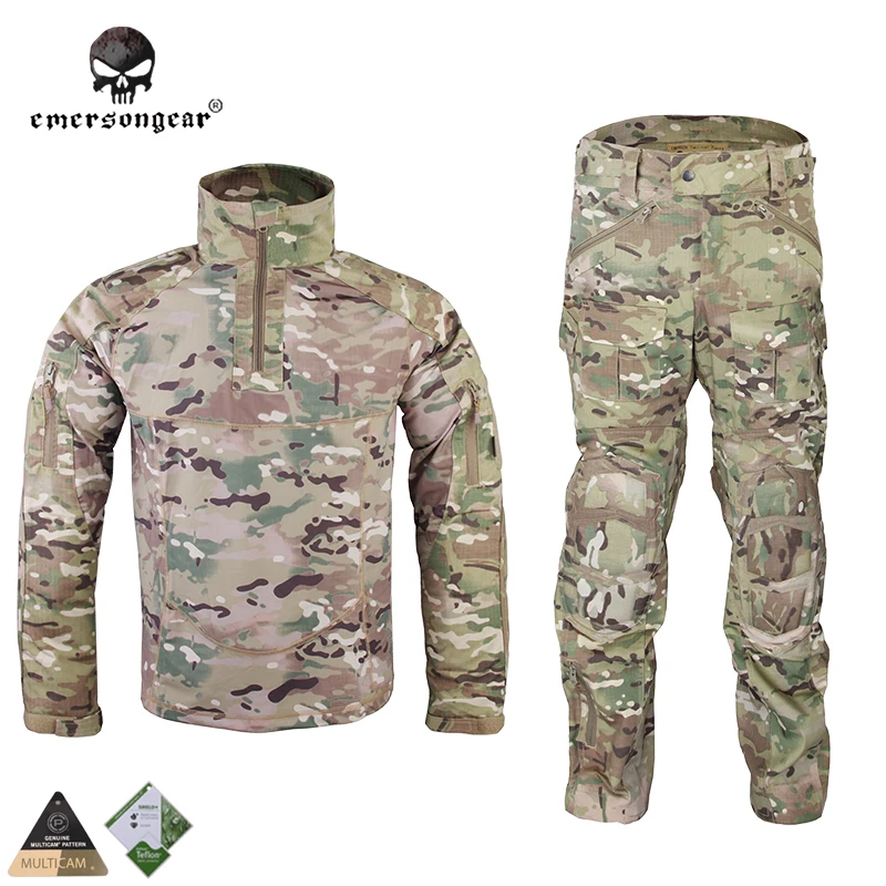 

Emersongear All-Weather Combat Shirt & Pants Tactical Uniform Suit Anti-riot Set Camouflage Airsoft Uniform EM6894 Multicam