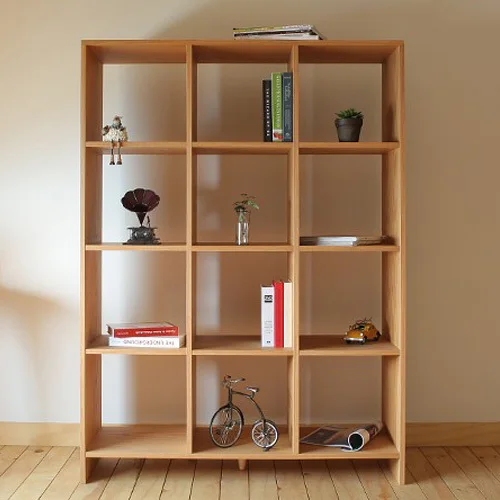 Dodge furniture wood bookcase Scandinavian modern minimalist Japanese