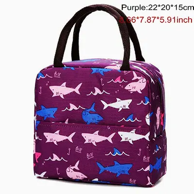 Purple Новинка, сумки для кемпинга, пикника для женщин, девушек, водонепроницаемая сумка-холодильник для школы и пикника, Оксфорд, многоразовые сумки-холодильники, сумка для ланча, Пике - Цвет: Purple