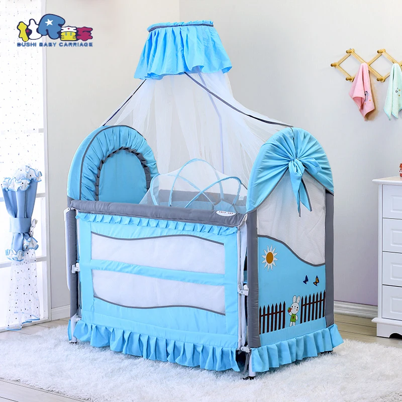3 In 1 Baby Bed Height And Length Adjustable Mosquito Net Baby