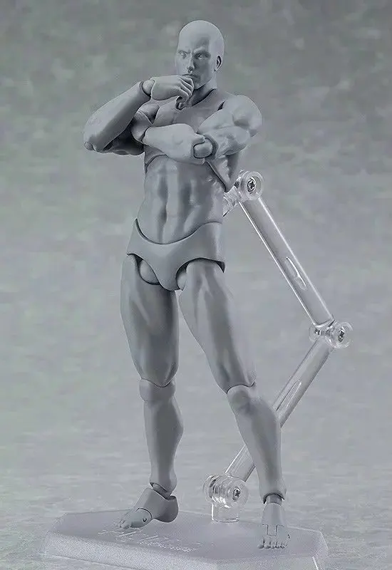 Figma высококачественное тело KUN & BODY CHAN подвижная BJD ПВХ серого цвета экшн