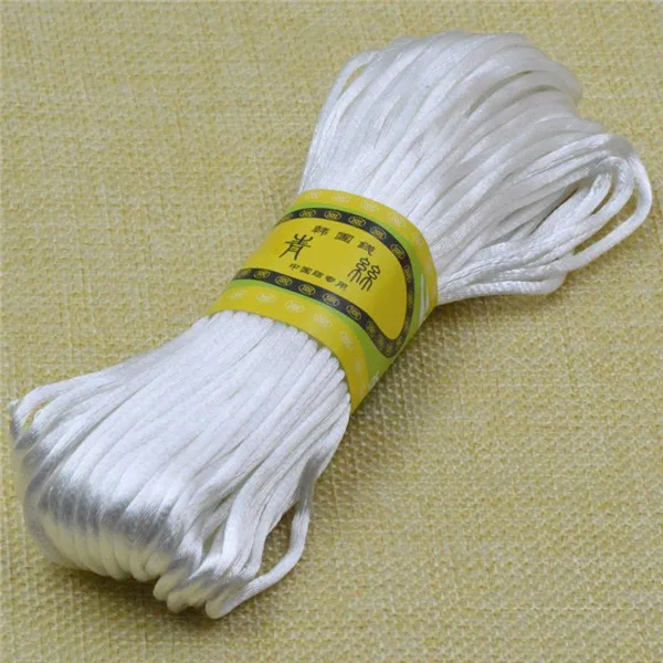 Около 20 м/лот китайский узел макраме веревки нить провода DIY Аксессуары и украшения браслет Бисер шнуры - Цвет: 37