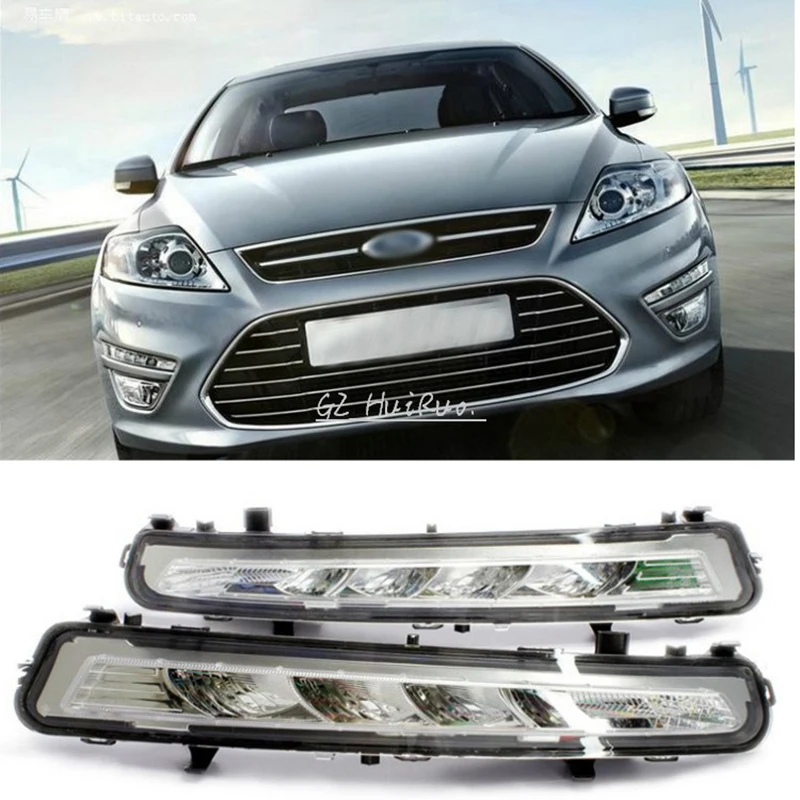 Для 2011~ 2013 Ford MONDEO 2x светодиодный DRL Вождения Дневные ходовые дневные Противотуманные фары светильник