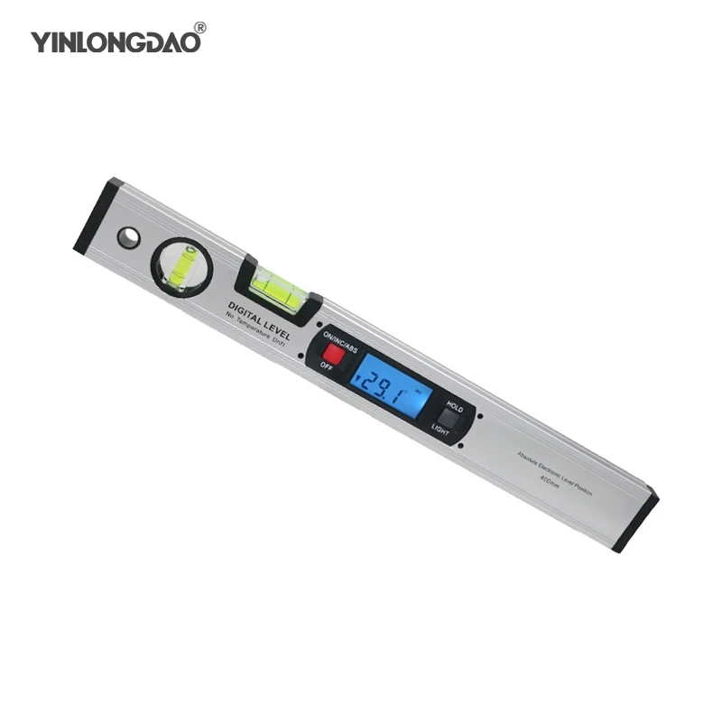 

Digital Protractor Finder electronic Level 360 degree Inclinometer with Magnets Level slope tester Ruler 400mm