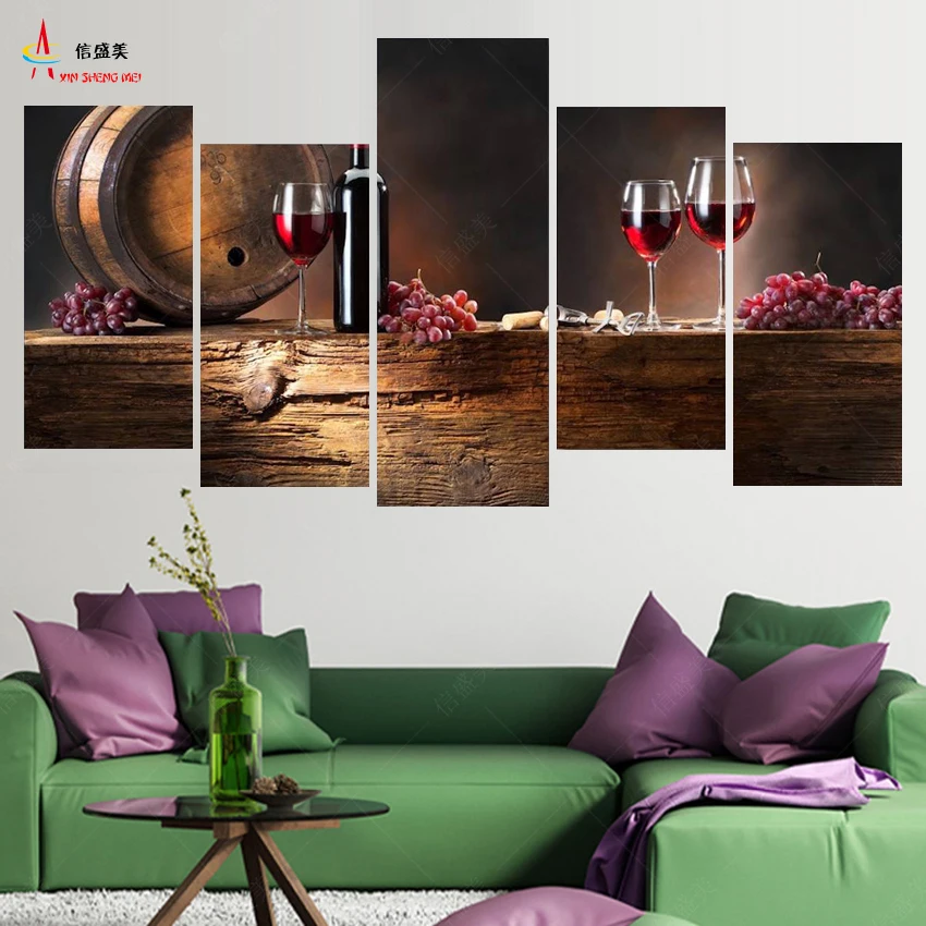 Compra uva de vino tinto online al por mayor de china, mayoristas ... Color vino tinto con blanco para la sala