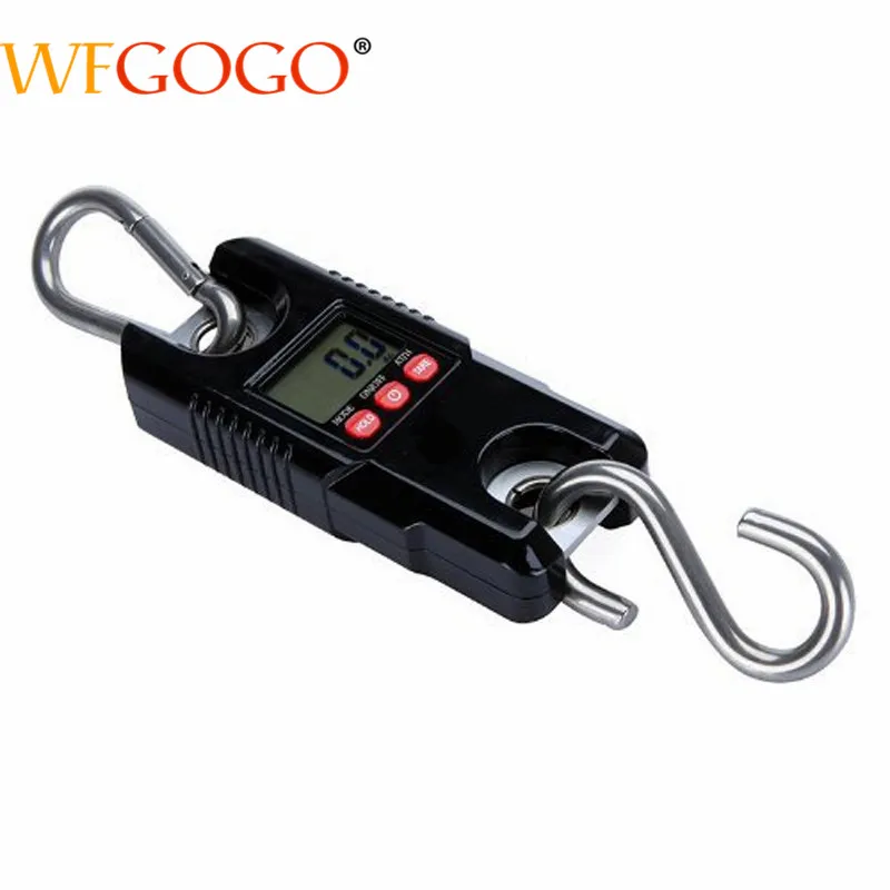  Mini Portable Crane Scale Large Capacity 300kg/0.1kg LCD Display Digital Electronic Hook Hanging Sc - 32692168594