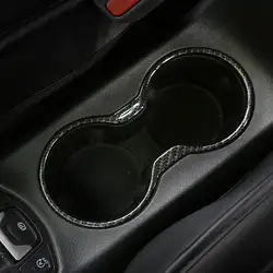 Углеродное волокно Автомобильный интерьер формовочная чашка подставка для стаканов наклейки для Jeep Compass 2th 2017 2018 автомобильный Стайлинг