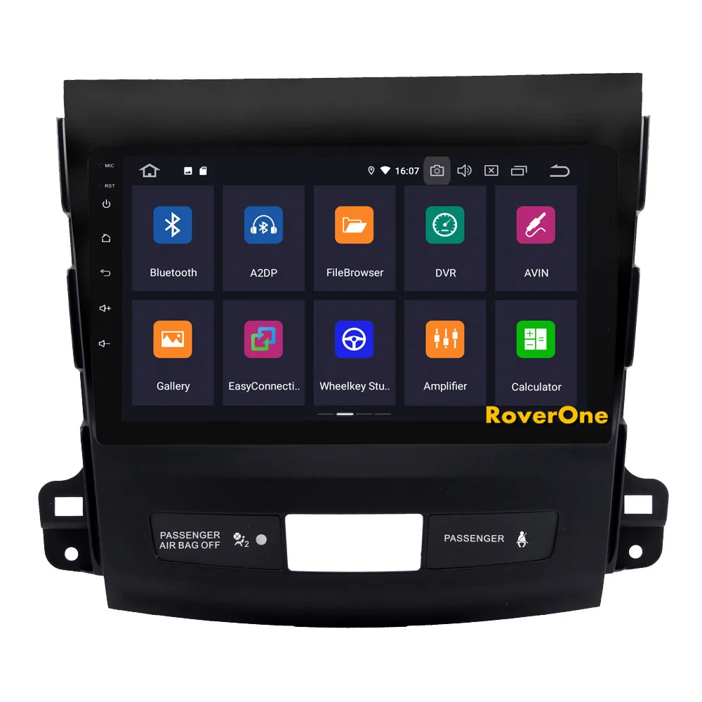 Cheap For Mitsubishi Outlander 2007 - 2011 Android 9.0 Quad Core Autoradio Car Radio Stereo GPS Navigation Multimedia Player NO DVD 6